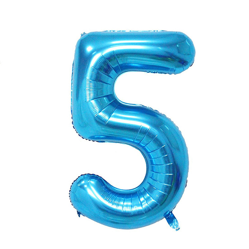 Blue Foil Balloons - NO.5