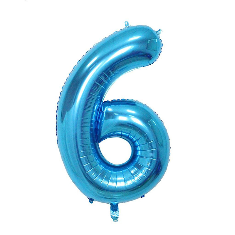 Blue Foil Balloons - NO.6