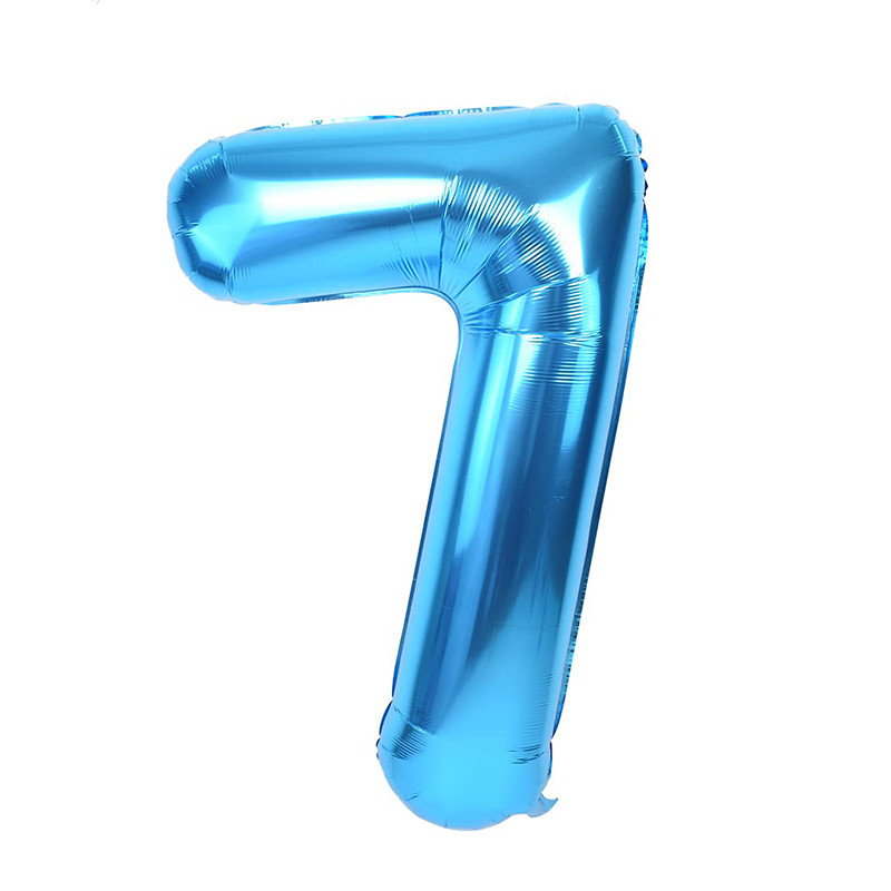Blue Foil Balloons - NO.7