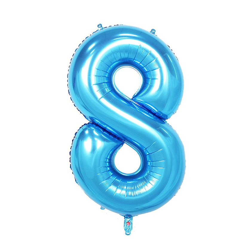 Blue Foil Balloons - NO.8