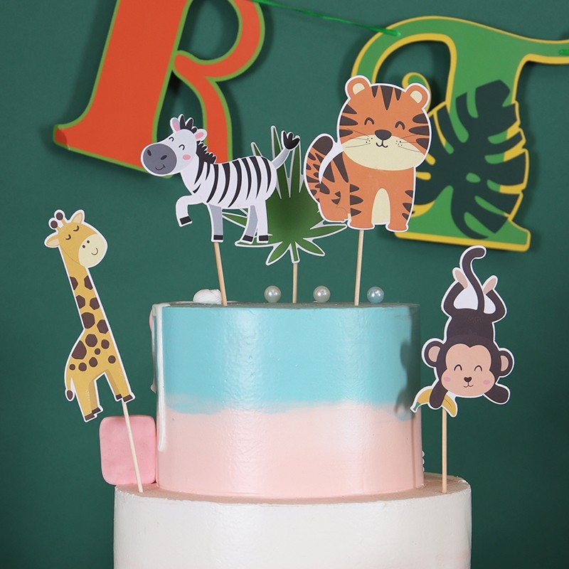 jungle cupcake toppers