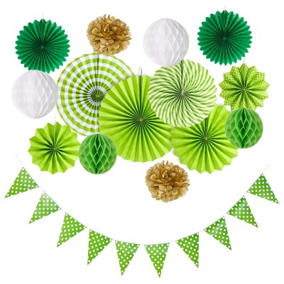 Décorations de fête vertes pour la fête de Saint Patrick Fournitures de fête d'été tropicales en gros