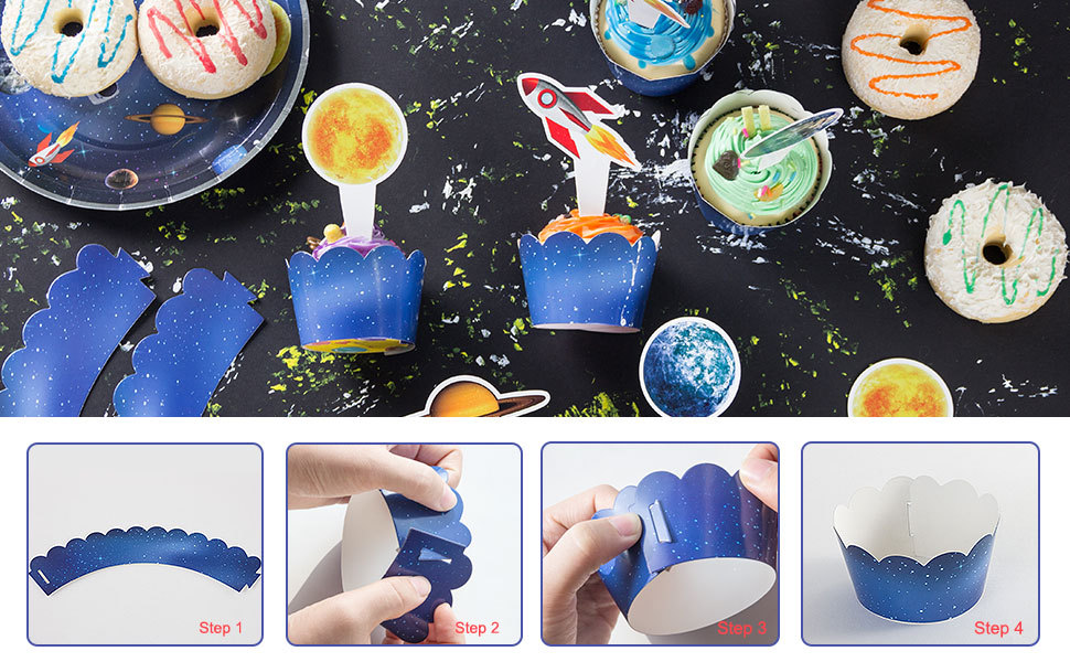 Outer Space Cakecups