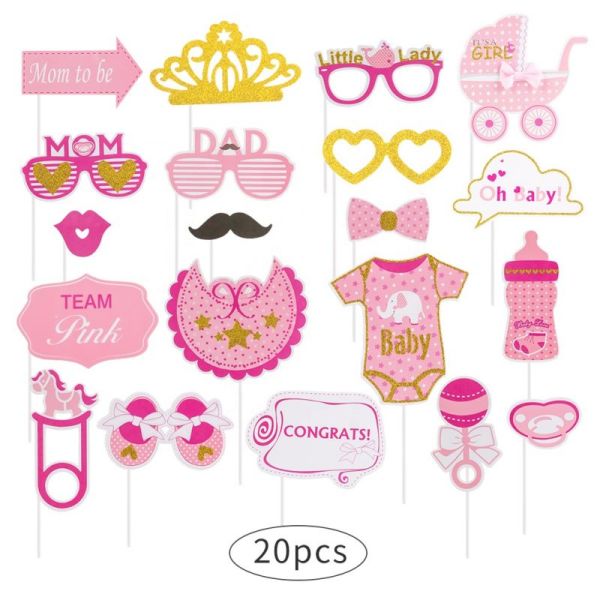 Rosa Dekorationen für Mädchen Babyparty | Rosa Themenparty liefert Großhandel