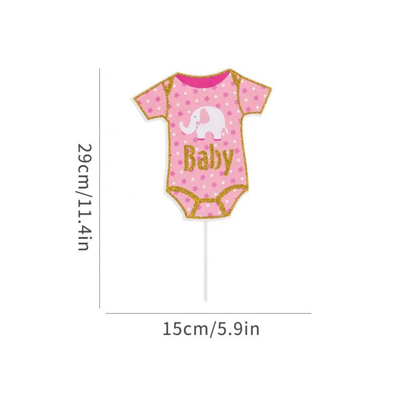 size of pink baby shower photo props