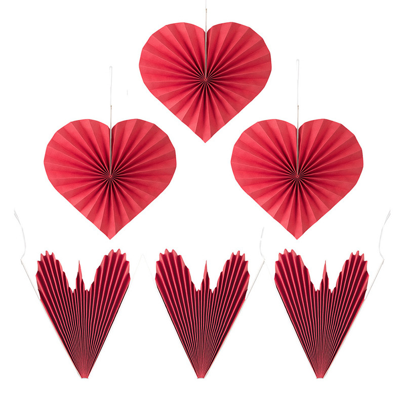 Heart Paper Fans