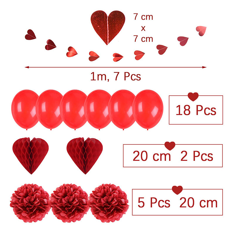 Valentine's Day decorations kit