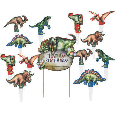 Dinosaurier Cupcake Topper | Dinosaurier-Kuchendekorationen im Großhandel für Kindergeburtstagsfeiern