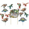 Dinosaur Cupcake Toppers | Dinosaur Cake Decorations Wholesale for Kids Birthday Party