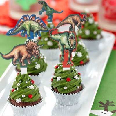 Dinosaur Cupcake Toppers | Dinosaur Cake Decorations Wholesale for Kids Birthday Party