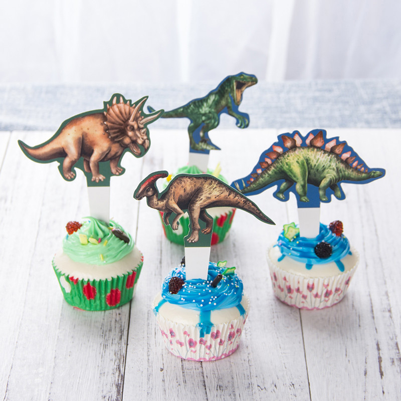 dinosaur cupcake toppers