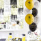 Abschlussfeier Schwarz Gold Ballons Latex Ballons Dekorationen 2022 Abschlussfeier Dekorationen