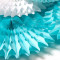 Paper Fan Decorations | Blue Paper Hanging Decor Party Decorations Wholesale