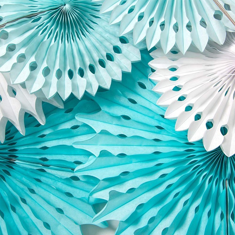 Paper Hanging Fan Decorations