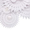 Paper Fan Decorations | White Paper Hanging Decor | Wedding Party Decorations Wholesale