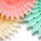 Papierfächer-Dekorationen | Minz-Pfirsich-Creme-Papier-hängende Dekor-Party-Dekorationen Großhandel