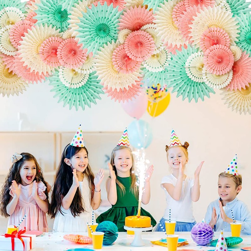 hanging paper fans