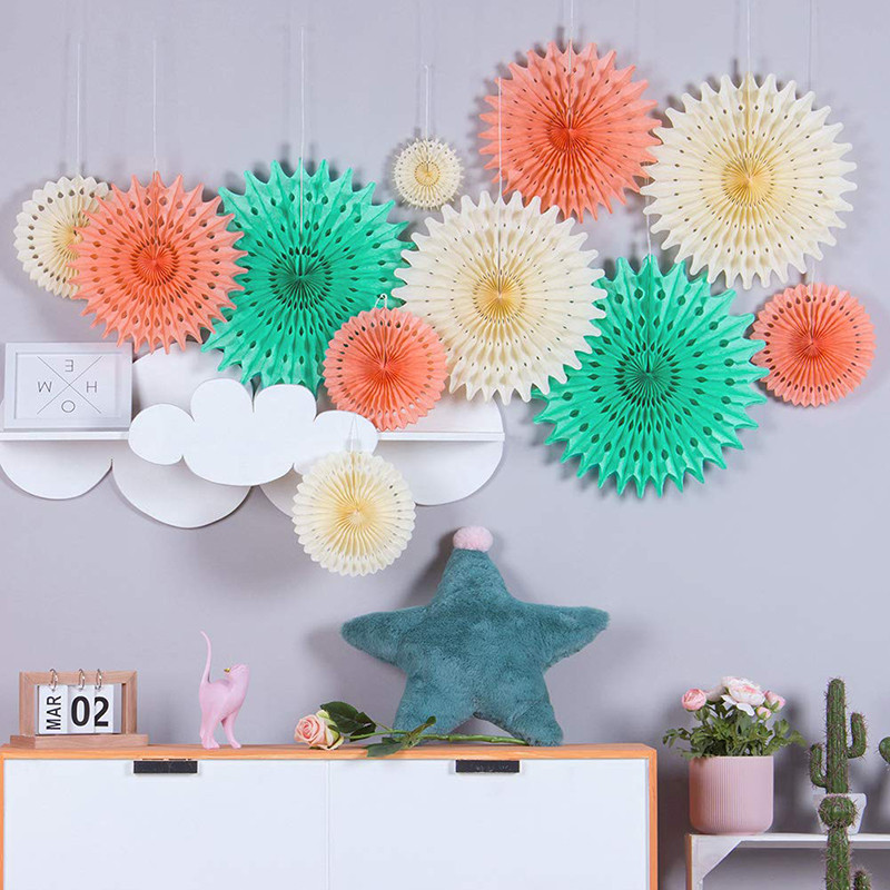 hanging paper fans