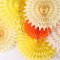 Paper Fan Decorations | Yellow Orange Paper Hanging Decor Party Decorations Wholesale