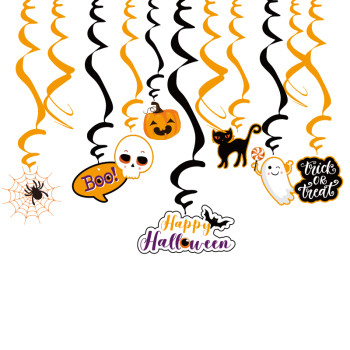 Halloween Party Swirl | Hanging Swirl Decorations | Happy Halloween Party Decorations Wholesale
