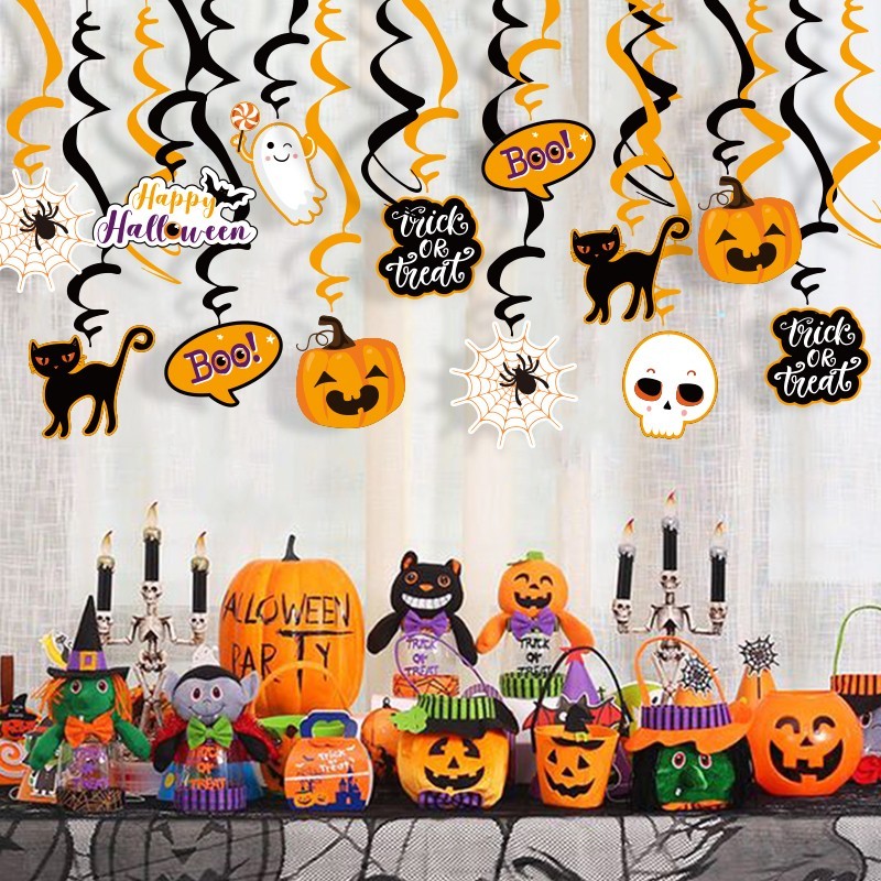 cute Halloween party swirl decorations