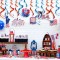 4th of July Hanging Swirls Decorations | Memorial Day for Patriotic Party Supplies Wholesale