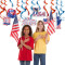 4th of July Hanging Swirls Decorations | Memorial Day for Patriotic Party Supplies Wholesale
