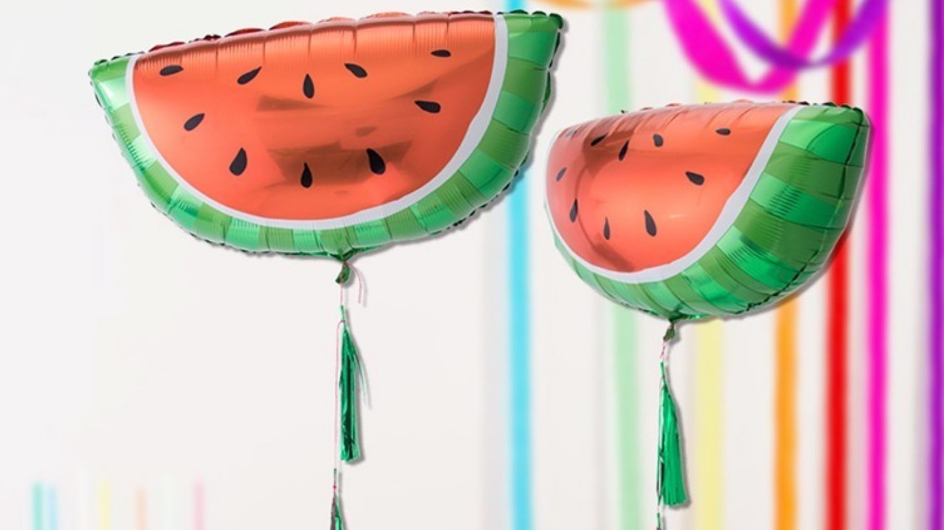 watermelon foil balloons