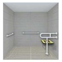 How Does the Handrail in the Shower Room Work?