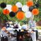 Halloween Party Hanging Decorations | Orange Black Party Decorations Wholesale