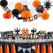 Halloween Party Hanging Decorations | Orange Black Party Decorations Wholesale