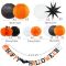 Halloween Party Hanging Decorations | Orange Black Party Decorations Wholesale