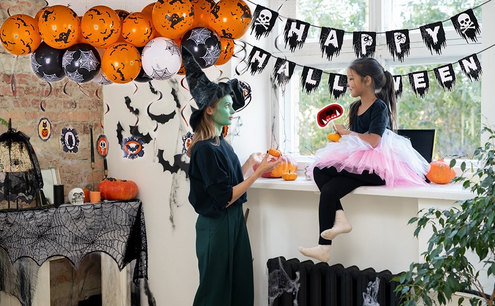Halloween party decorations.