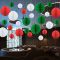 Christmas Honeycomb Balls Hanging Decorations | Red White Green Party Decorations Wholesale