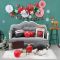 Christmas Party Hanging Decorations | Paper Honeycomb Tree, Ball, Bell & Hat Honeycomb Decorations