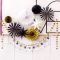 Christmas Hanging Decorations | Red Gold White Paper Fan Decorations Wholesale