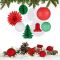 Christmas Party Hanging Decorations | Snowflake Paper Fans Paper Honeycomb Decorations Wholesale