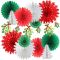 Wholesale Party Decoration | Hanging Paper Honeycomb Christmas Tree Snowflakes Paper Fans