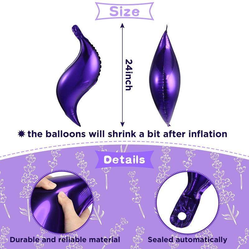 size of meimaid tail balloons