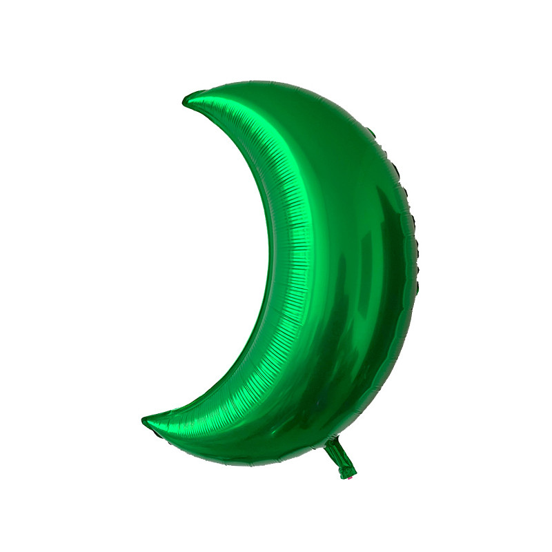 green Moon Foil Balloons