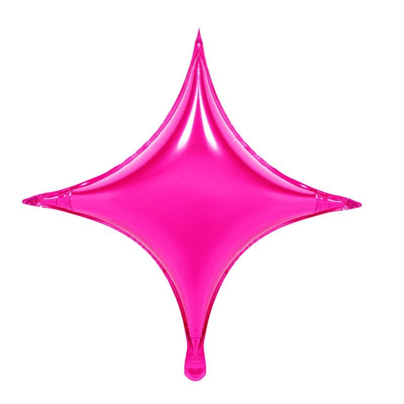 hot pink star foil balloon