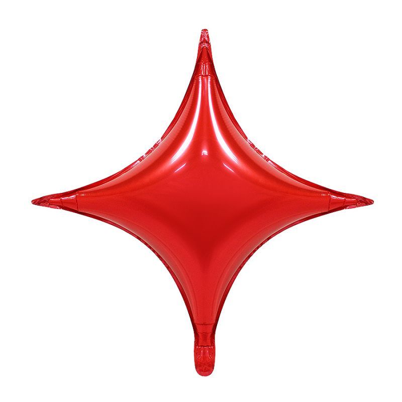 red star foil balloon