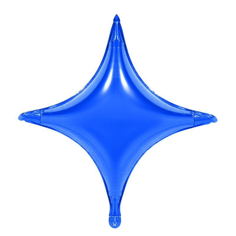 blue star foil balloon