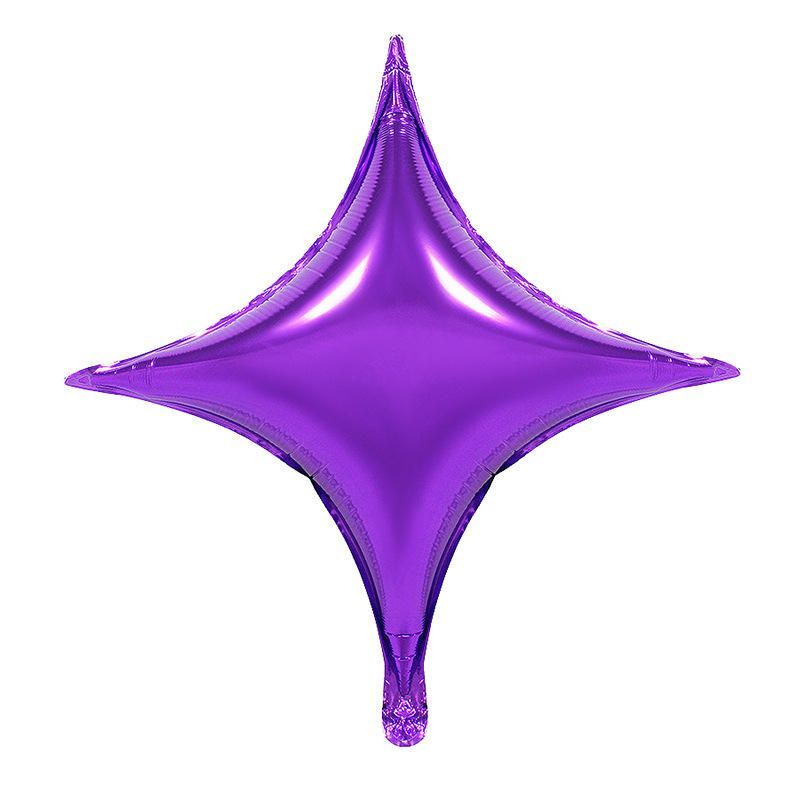 purple star foil balloon