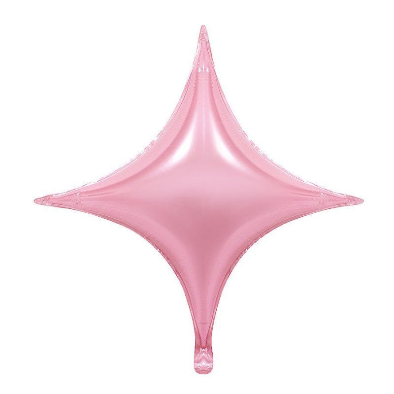 pink star foil balloon