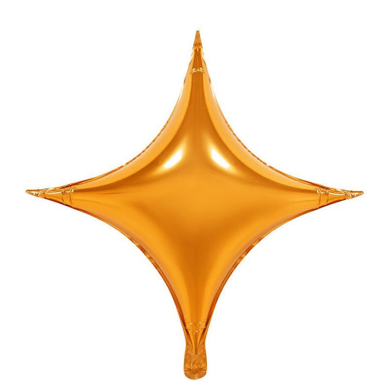 orange star foil balloon