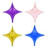 Colourful Star Balloons Wholesale | 10 Inch Four-Pointed Star Foil Balloons for Party