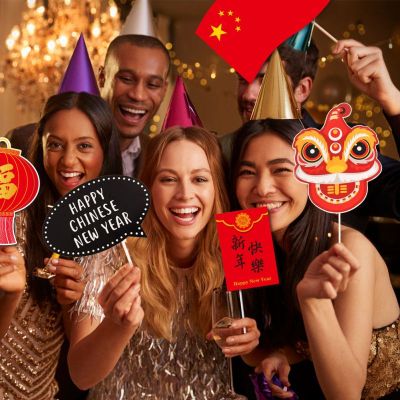 Customized 2023 Happy New Year Paper Photo Props | Photo Booth Props Party Decorations Sets