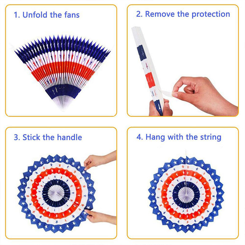 paper fans are easy to assemble