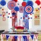 4th of July Decorations Paper Fan | American Independence Day Decorations Party Decor Supplies